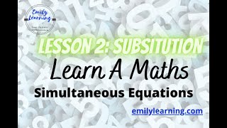 Simultaneous Equation (non- linear) O Level Add Math - Lesson 2 Substitution Method