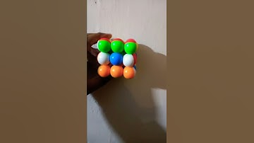 making indian flag on bubble cube🥰🤩🇮🇳 #shorts #14ontrending #viral #cube #treanding
