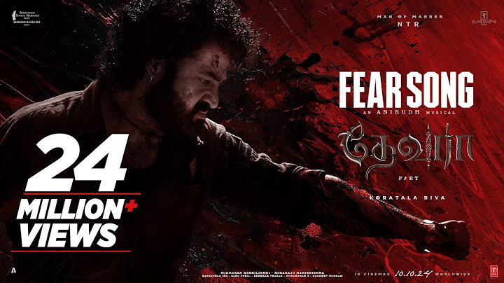 Fear Song | Devara Part - 1 | NTR | Koratala Siva | Anirudh Ravichander | 27 Sep 2024