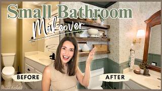 Small Bathroom Makeover | DIY Powder Bath Transformation + Timeless  Decorating Ideas