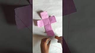 Famous how to make a net of cube by thread 🧵pulling method  #ytshortsindia Wealth