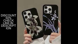 Lily Orchid Flower Print Soft Phone Case For iPhone 16 15 14 13 12 11 Pro Max XS XR X 7 8 Plus SE 20 screenshot 2