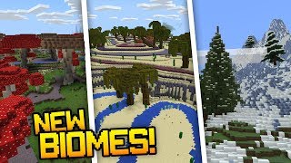 MASSIVE NEW BIOMES FOR MINECRAFT PE, W10, XB1!!!
