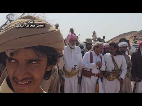 وصول قبائل حاشد الى مطارح الكرامة في الريان على داعي النكف