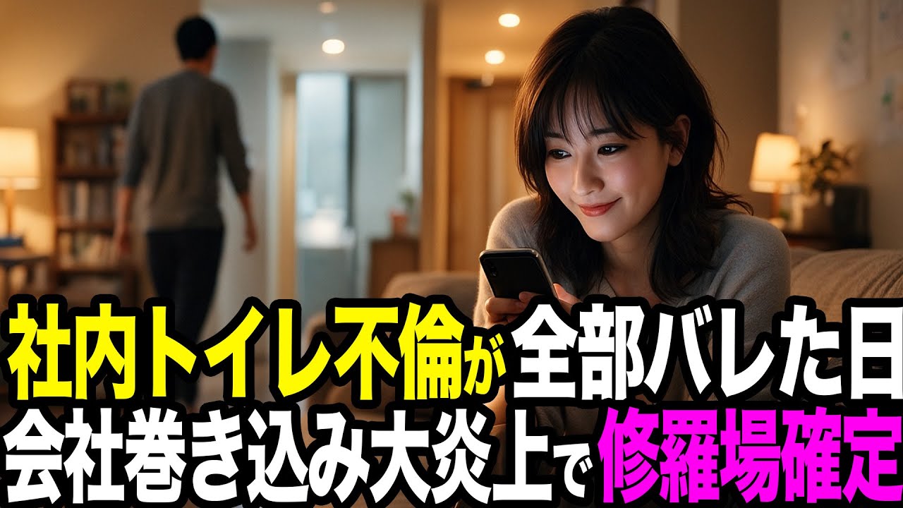 【シタ妻】職場後輩と社内不倫…社内トイレ情事まで楽しんでいた私たちの末路→全てバレて会社巻き込み大炎上、税理士＆社長が動き全員解雇＆慰謝料1000万の容赦ない復讐【修羅場朗読】