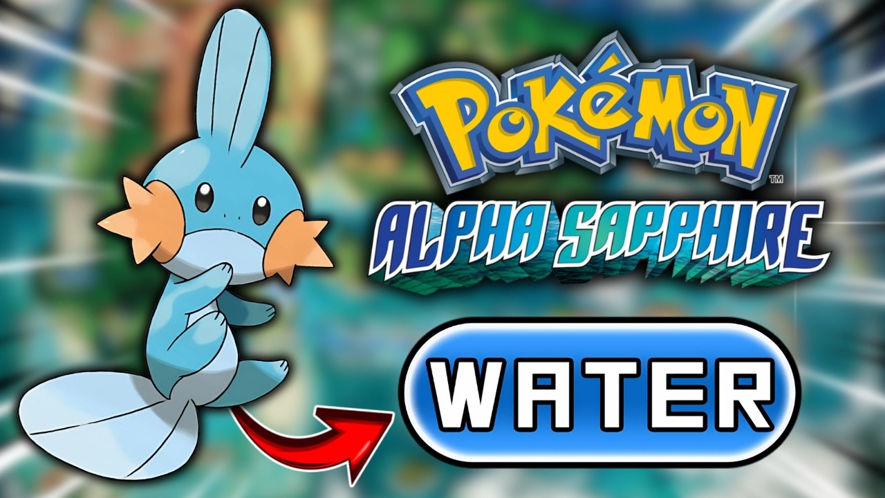 ZERANDO POKÉMON ALPHA SAPPHIRE usando o TIPO ÁGUA!💧