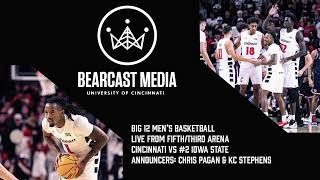Cincinnati vs #2 Iowa State | Big 12 Men's Basketball | AUDIO ONLY