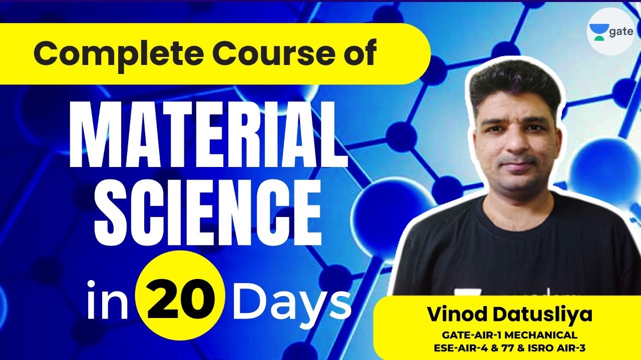 Crystal Structure - 2 | Complete Course of Material Science in 20 Days | #ESE2021 by Vinod Datusliya