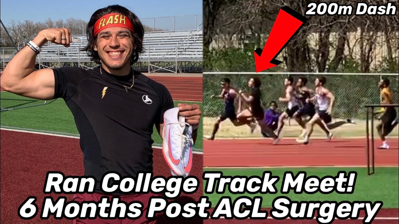 Ran In College Track Meet 6 Months POST ACL SURGERY! VLOG