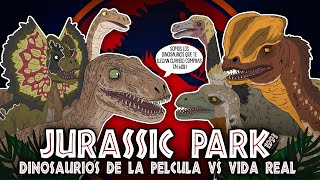 La evolución de Jurassic Park: Los dinosaurios de la película (1993) vs. la vida real (ANIMADA)