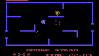 Atari 8-bit/5200 K-Razy Shoot-Out (K-Byte/CBS Electronics) - shot through