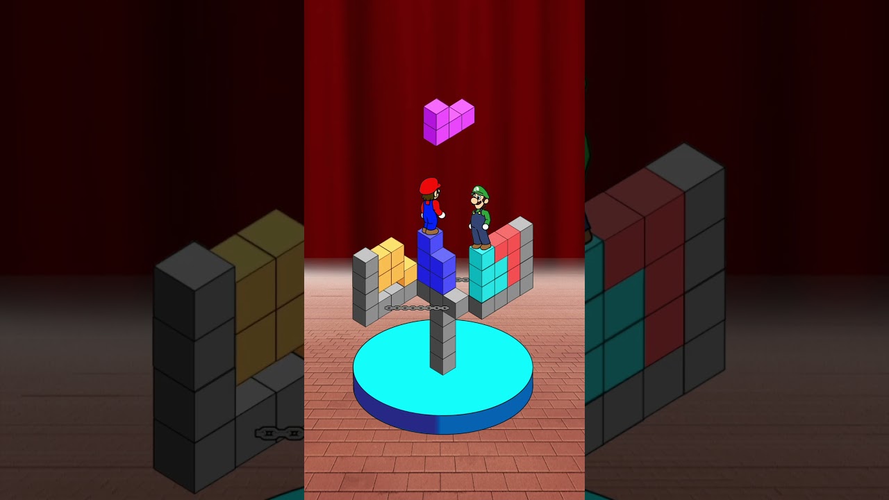 Mario&Luigi conquers the foldable Tetris.