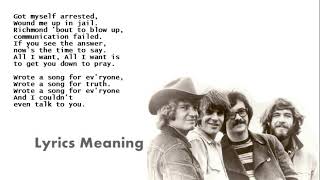 ⁣Creedence Clearwater Revival - Wrote A Song For Everyone | Lyrics Meaning