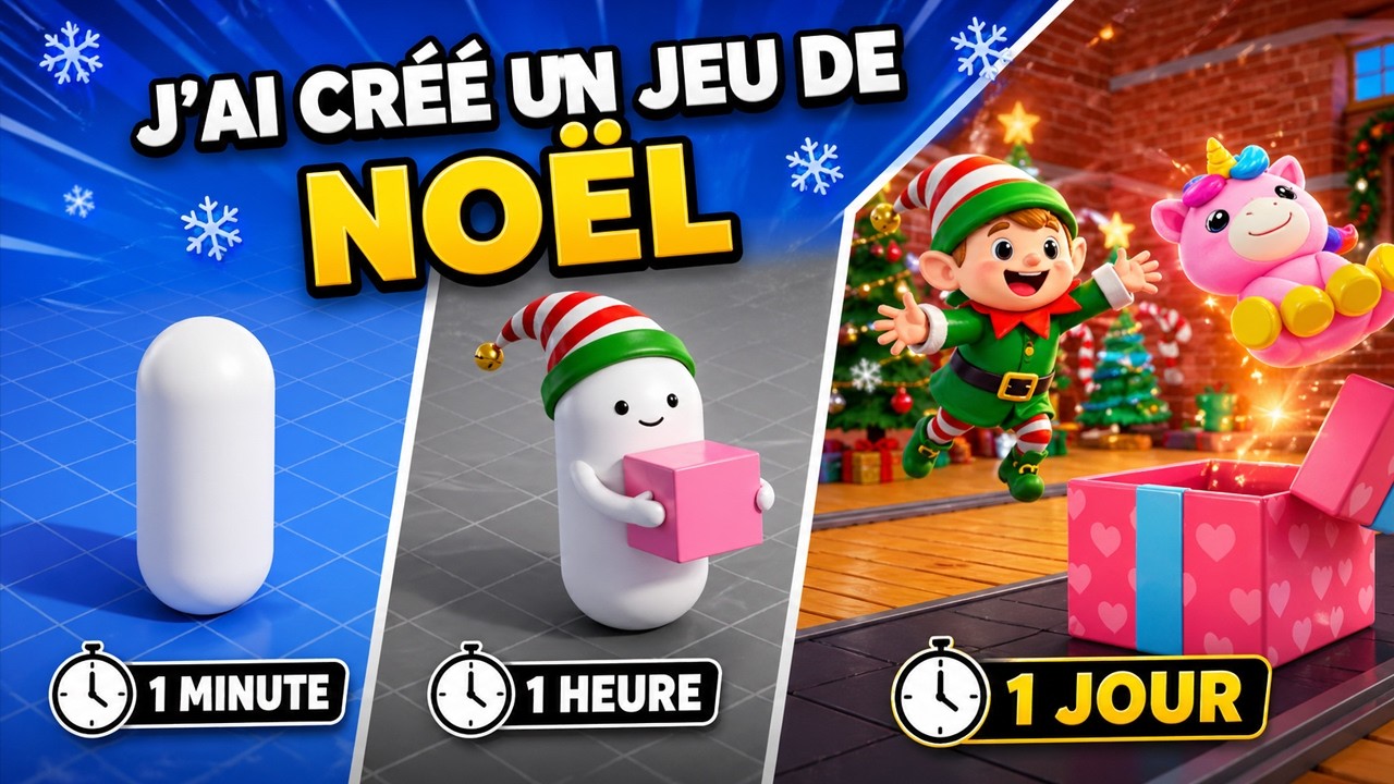 J'ai créé un jeu de NOËL en 1 minute, 1 heure & 1 jour