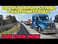 Did Truck Drivers Actually Strike & Shutdown Today? Raw Video Exposing What Happened 🤯