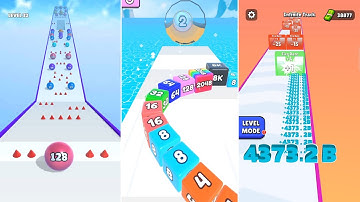 Jelly Tube 2048 vs Ball Merge 2048 vs Number Bullet | Ultimate 2048 Game Challenge! #2