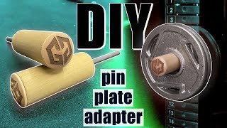 DIY Weight Stack Pin Olympic Plate Adapter for cable pulley home gym system screenshot 3