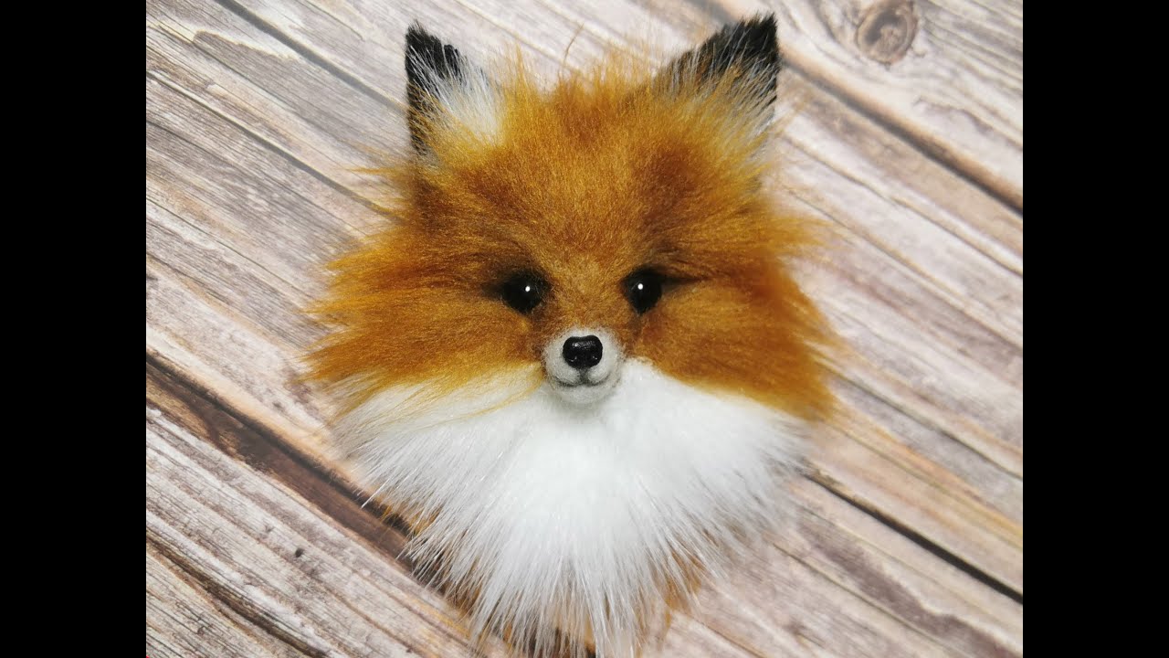 Меховая аппликация Лисичка