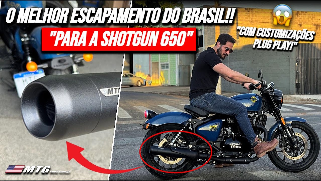 O MELHOR ESCAPAMENTO DO BRASIL E ACESSÓRIOS DE CUSTOMIZAÇÕES PLUG PLAY PARA SHOTGUN 650! MTG.