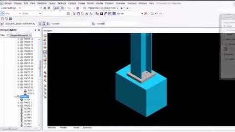How to add base plate and concrete section in pdms