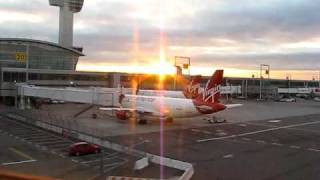 JFK Airtrain departing terminal 3 en route to terminal 4 New York February 2009