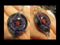 Flower Implosion Pendant Soft Glass Lampwork tutorial by Jeannie Cox