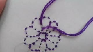 Running Stitch Simple Embroidery Design || Running Stitch Flower Design Basics for Beginners