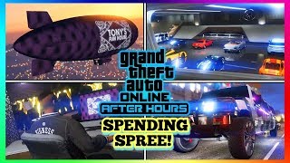 GTA 5 ONLINE AFTER HOURS DLC SPENDING SPREE!! ( 100,000,000 ) ~ NIGHTCLUB BUNKER