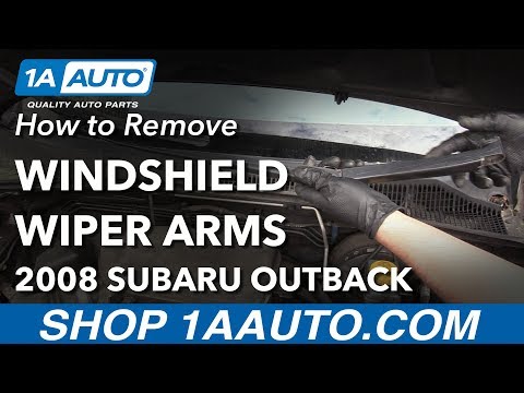 How to Replace Windshield Wiper Arms 04-09 Subaru Outback