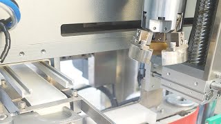 Famous Single head caps screw capping machine tracking type capper for big bottle container with cap detect Profile