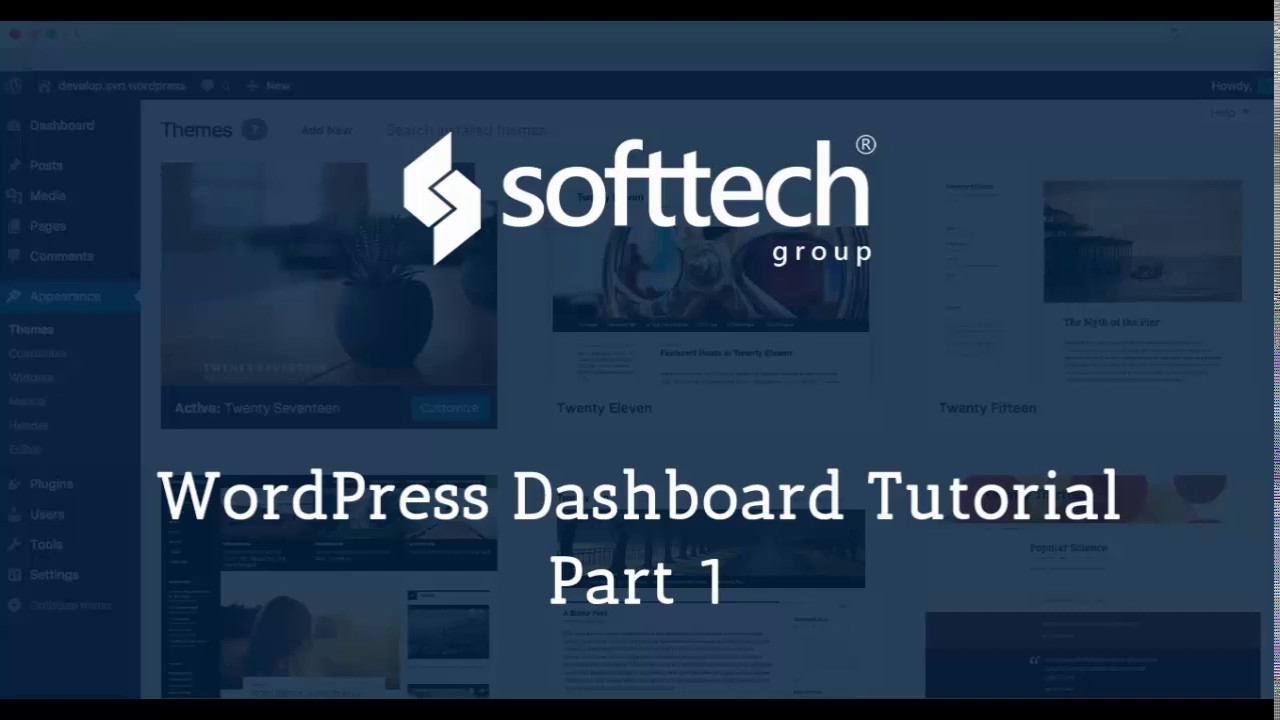 WordPress Dashboard Tutorial - Part 1 - YouTube
