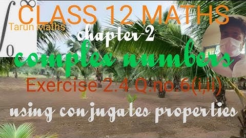class 12 Maths|chapter-2|Exercise 2.4 Q.no.6(i,ii)|complex numbers