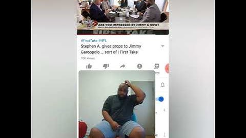 Stephen A. give props to Jimmy Garoppolo... Sort of | first take