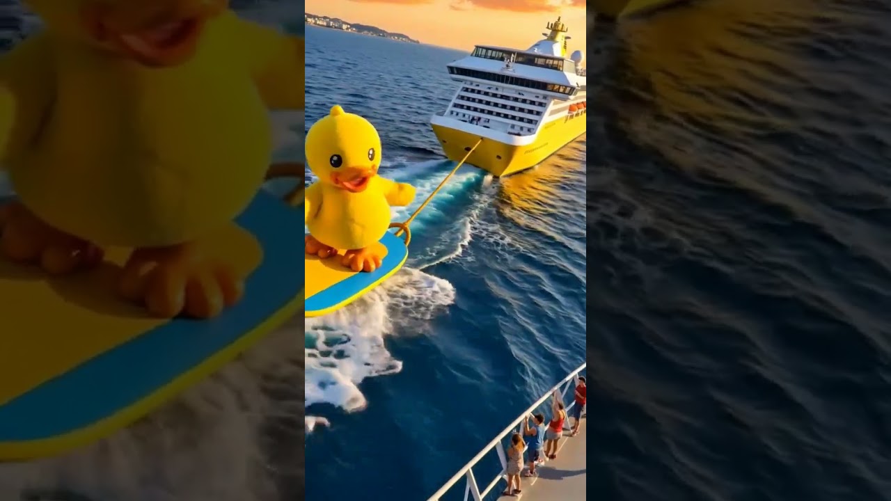 The yellow BDuck boat is here to pick you up to go out and play 