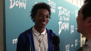 Maliq Johnson Carpet Interview at Turtles All the Way Down Premiere
