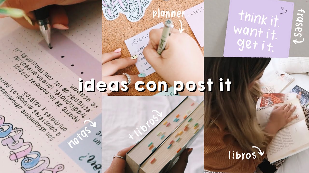 4 FORMAS DE UTILIZAR TUS POST IT 🌟 YouTube