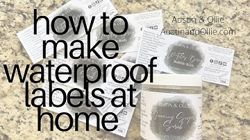 How to make waterproof labels at home using an inkjet printer