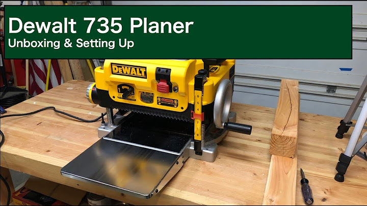 Dewalt 735 Planer | Unboxing & Setup