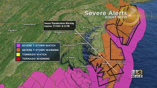 WJZ's Weather Team Is Tracking Storms Moving Across Our Region