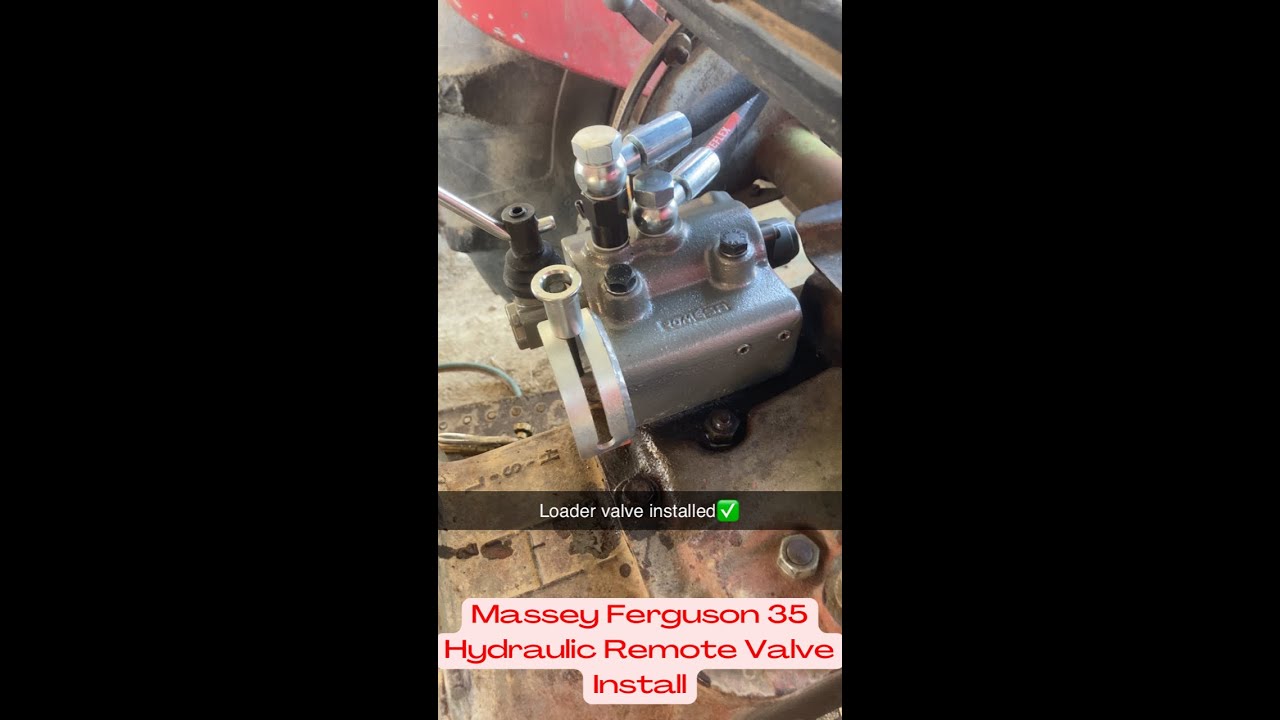 External Hydraulic Control Valve Install on a Massey Ferguson 35