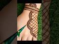 Beautiful Back Hand Mehndi Design | Simple & Easy Mehndi #mehndi #shortsfeed #ytshorts