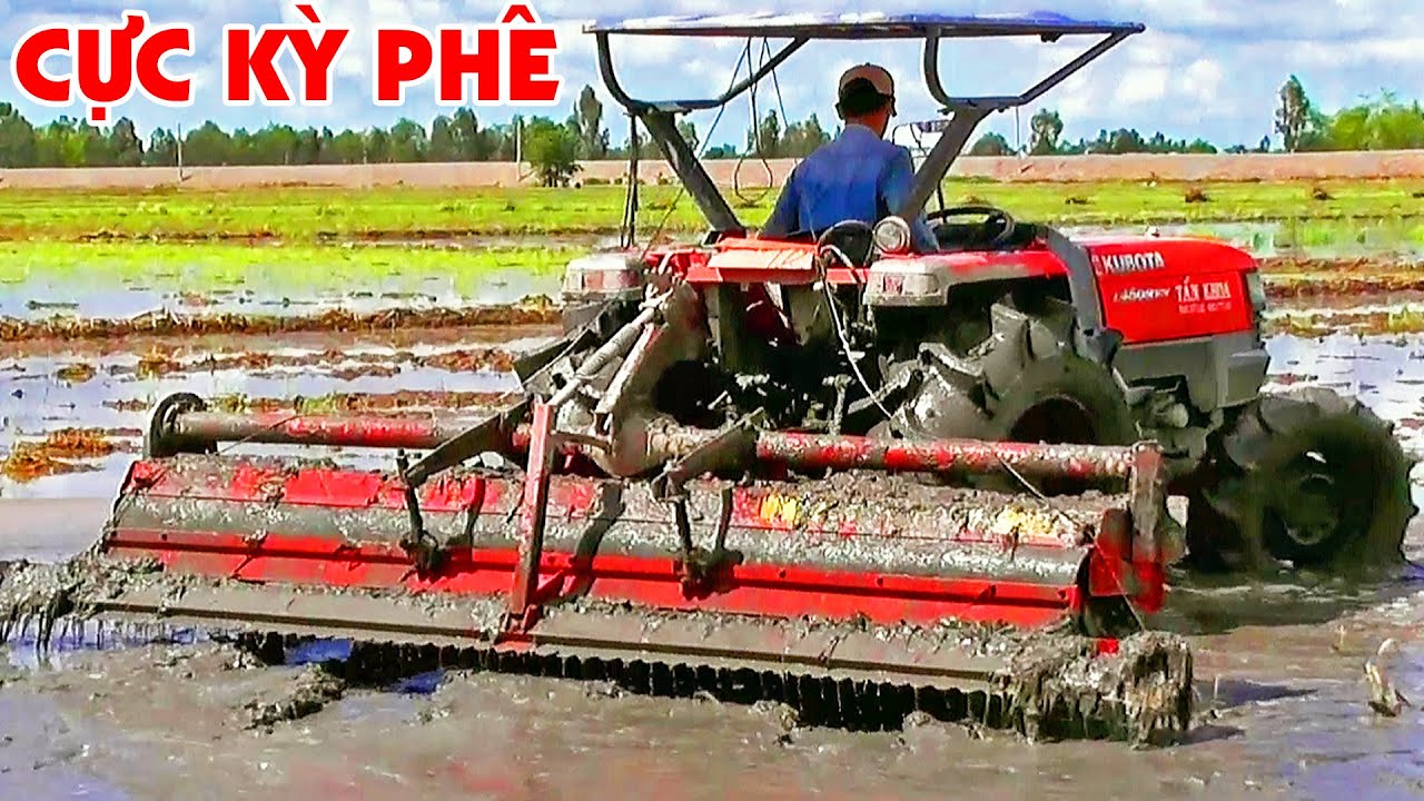 Kubota L4508 компактный тракторный тягово-роторный культиватор сверхдлинный