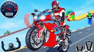"Mega Ramp Bike Stunts 3D – Impossible Motocross Dirt Bike Racing | Android Gameplay" screenshot 3