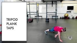 Tripod Plank Taps
