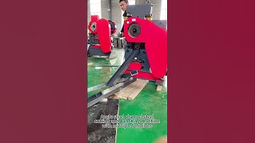 Combined punching and shearing machine,Cutting and punching are done in one machine. #ironworker