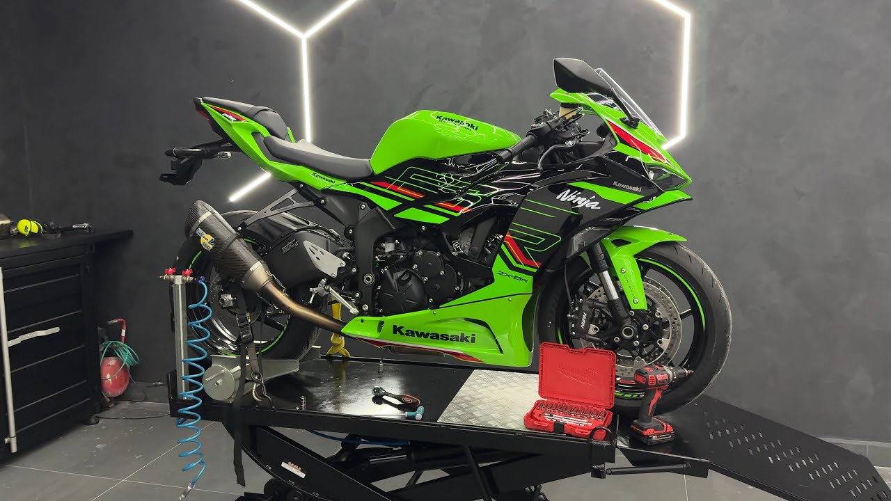 INSTALEI NOVOS ACESSÓRIOS DA ZX6R 2025 =D - YouTube