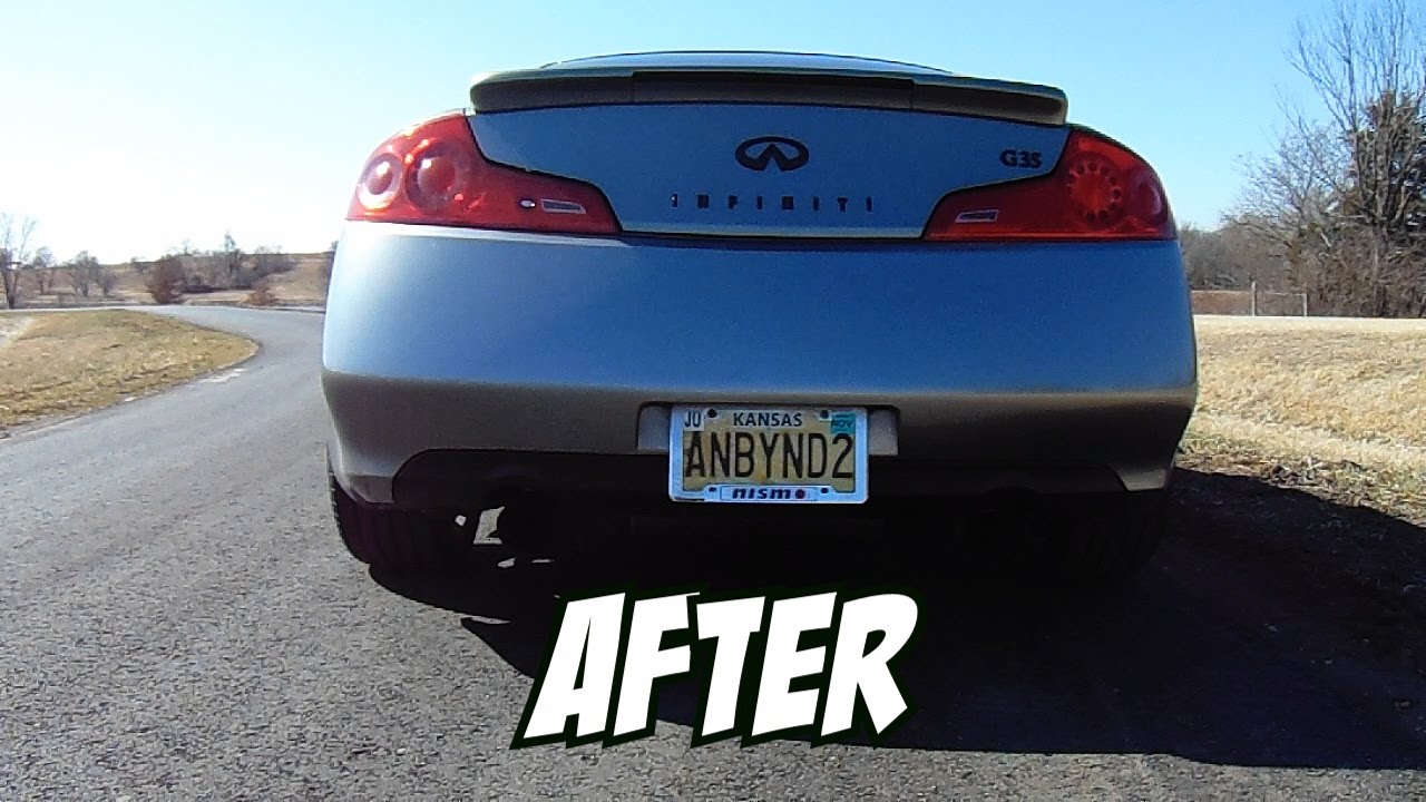 G35 Before/After Motordyne XYZ Install