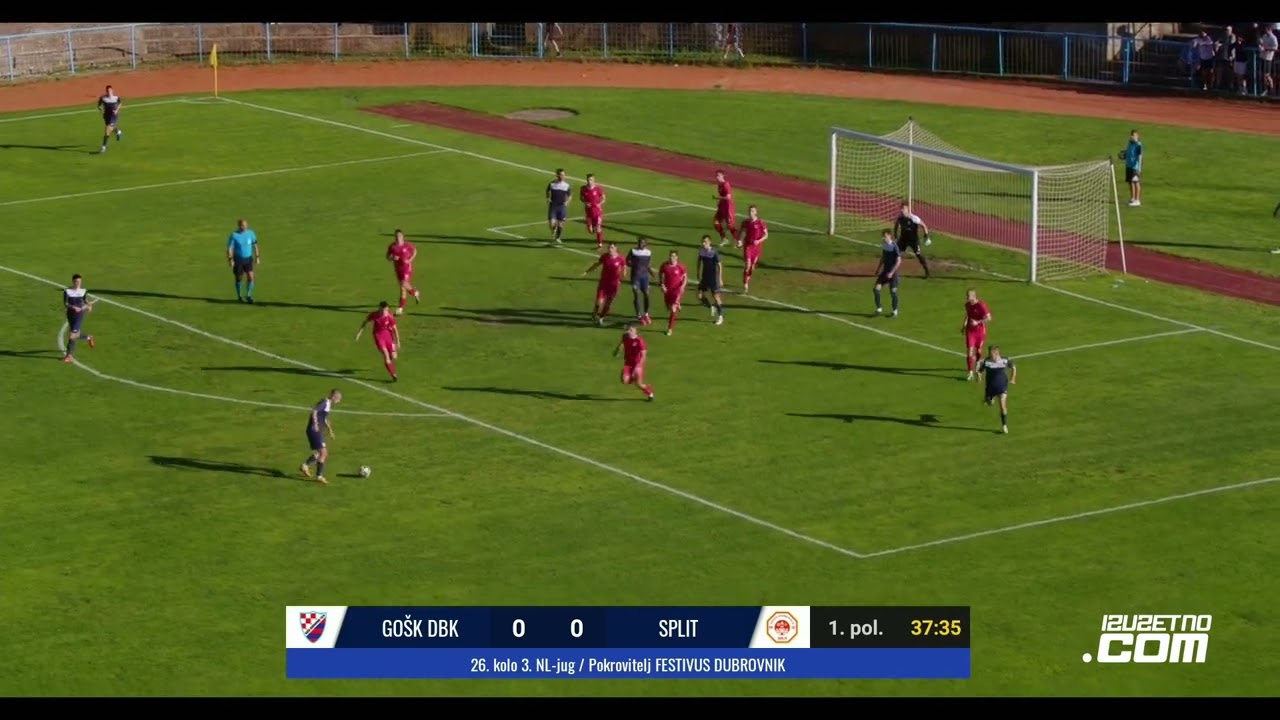 GOŠK Dubrovnik 1919 - RNK Split 1:0 (26. kolo 3. NL-jug, 27.4.2024.)
