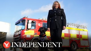 Longest-serving fire investigation dog given lifetime service medal after attending 500 fires