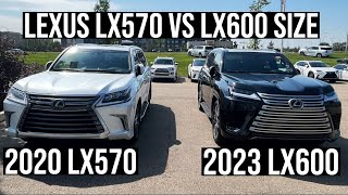 LEXUS LX SIZE COMPARISON EXTERIOR, 2020 LX570 VS LX600 4K VIDEO